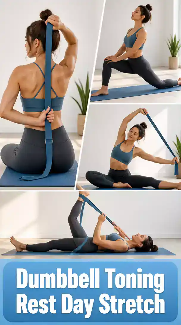 Dumbbell Toning Rest Day Stretch That Keeps Muscles Long and Lean