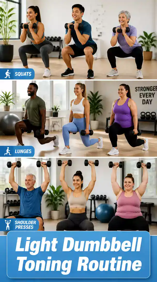 Light Dumbbell Full Body Toning Routine That Works for Any Fitness Level