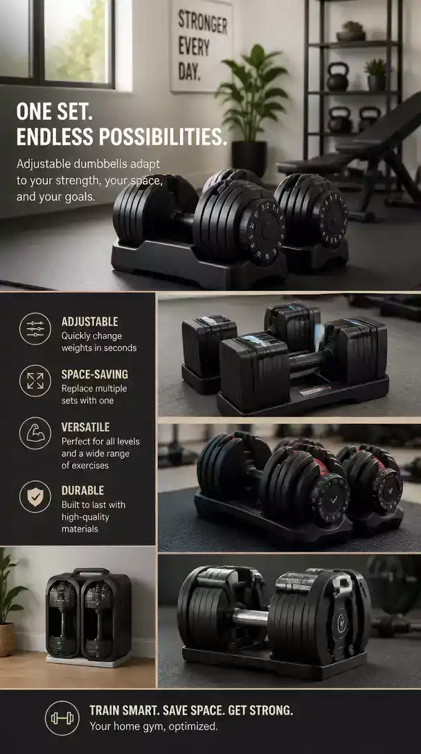 Top Products for Adjustable Dumbbells