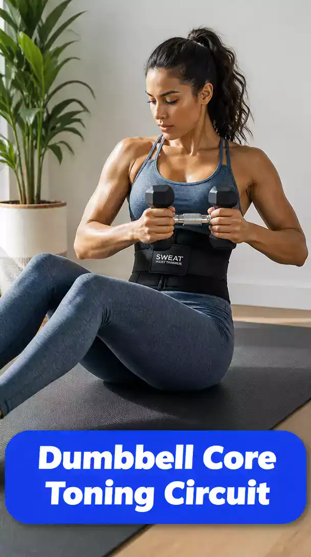Dumbbell Core Toning Circuit That Trims the Waist and Defines the Midsection