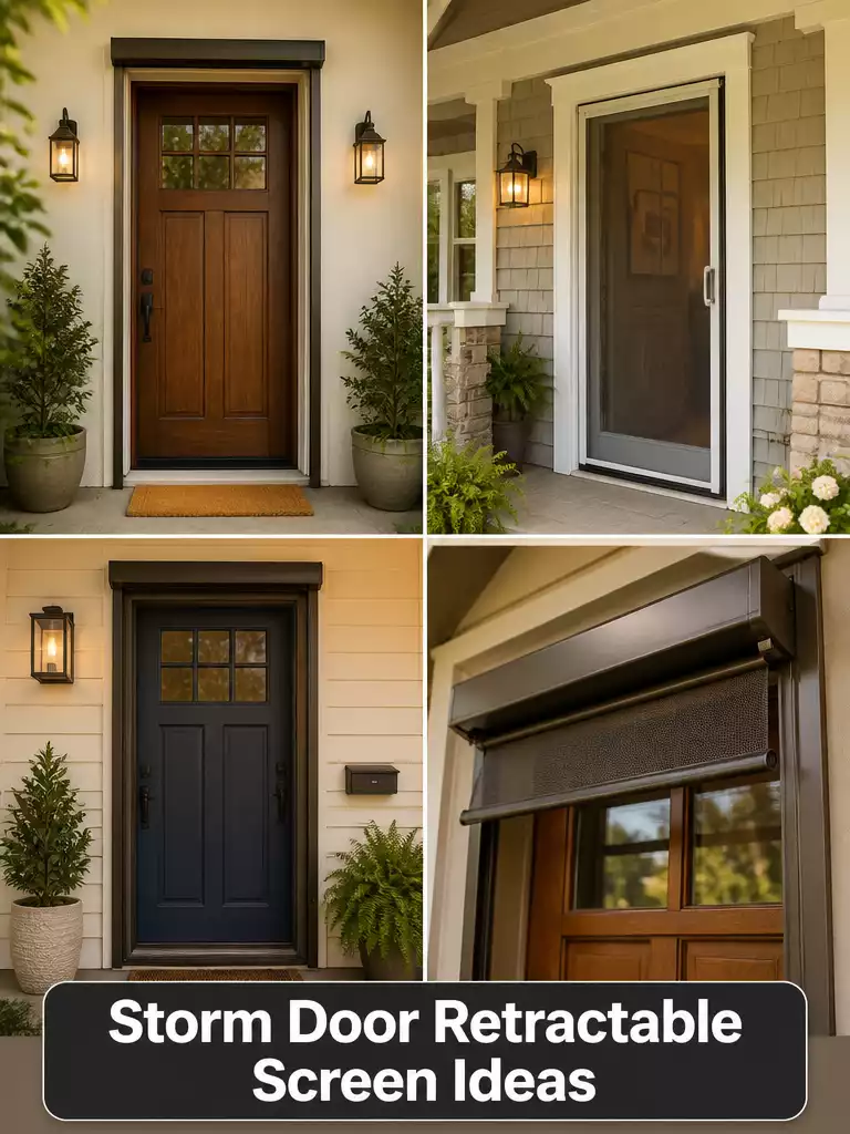 Retractable Screen Storm Door That Keeps Your Front Door Visible