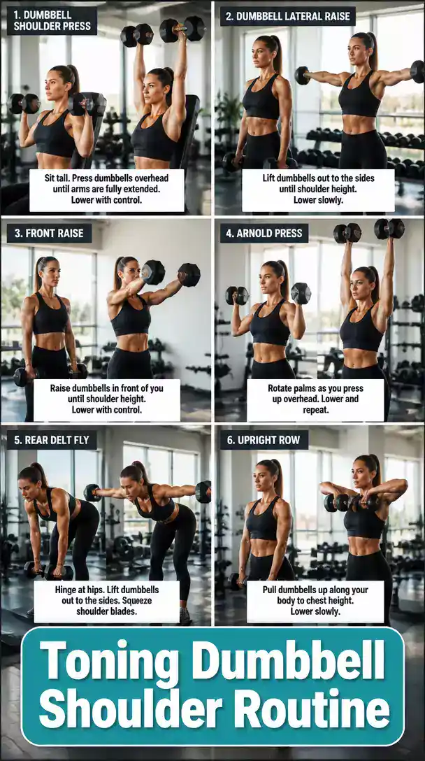 Toning Dumbbell Shoulder Routine That Creates a Defined Sculpted Look