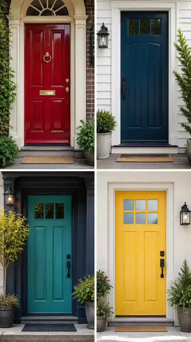 Bold Color Statement Door Ideas for Vibrant Home Curb Appeal