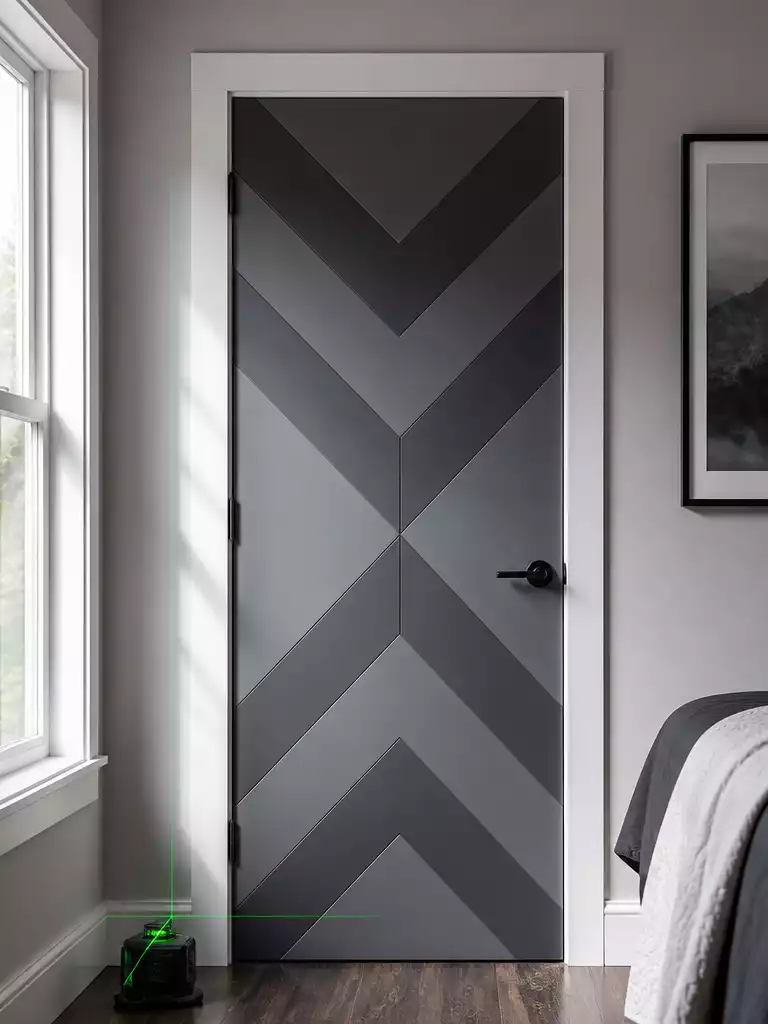Geometric Pattern Door