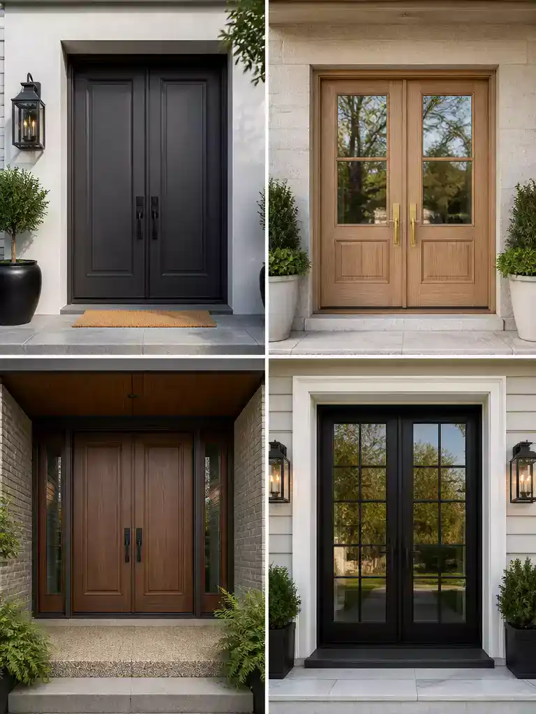 Double Entry Door Inspiration for a Grand and Symmetrical Home Entrance