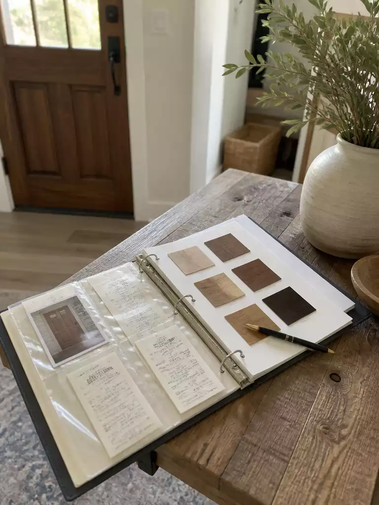 Final Checklist & Documentation for Your Professional Wood Front Door Restoration