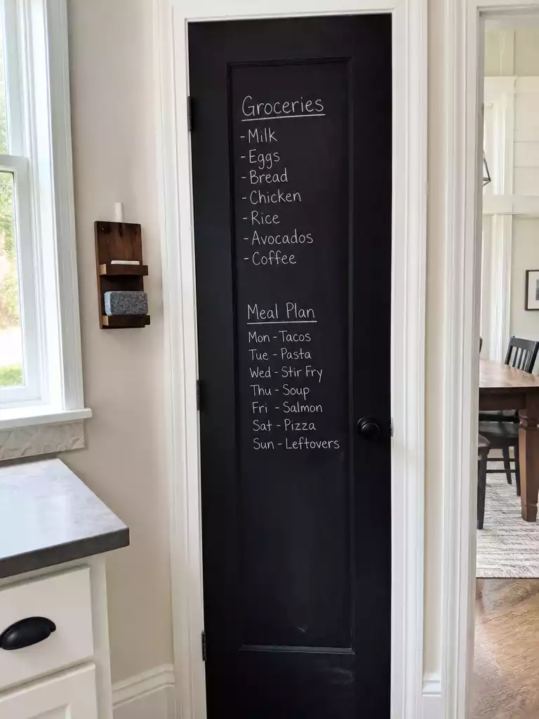 Chalkboard Paint Door