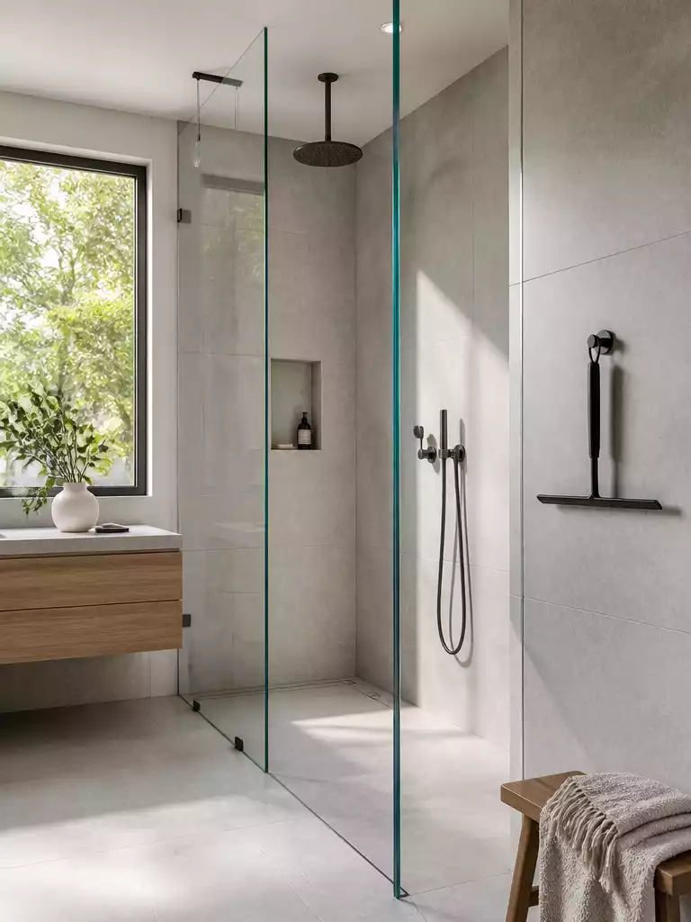 Frameless Walk-In Glass