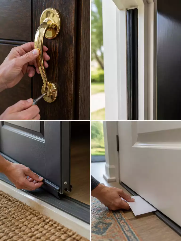 Touch Up the Hardware and Weatherstripping