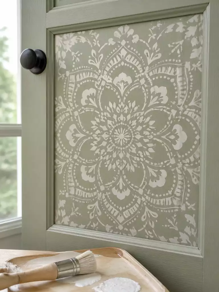 Stenciled Accent Design