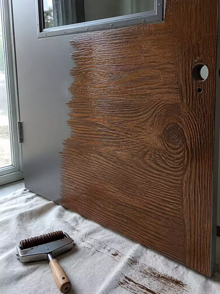 Faux Wood Grain Finish