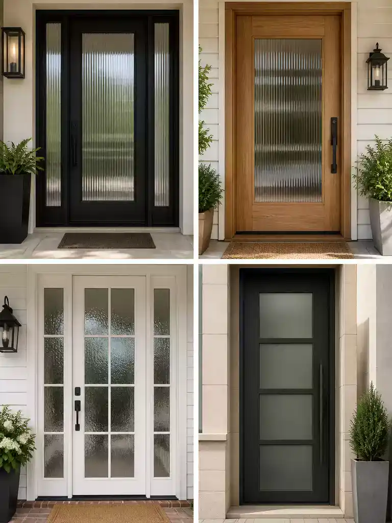 Glass Panel Door Styles for Bright and Modern Entryways