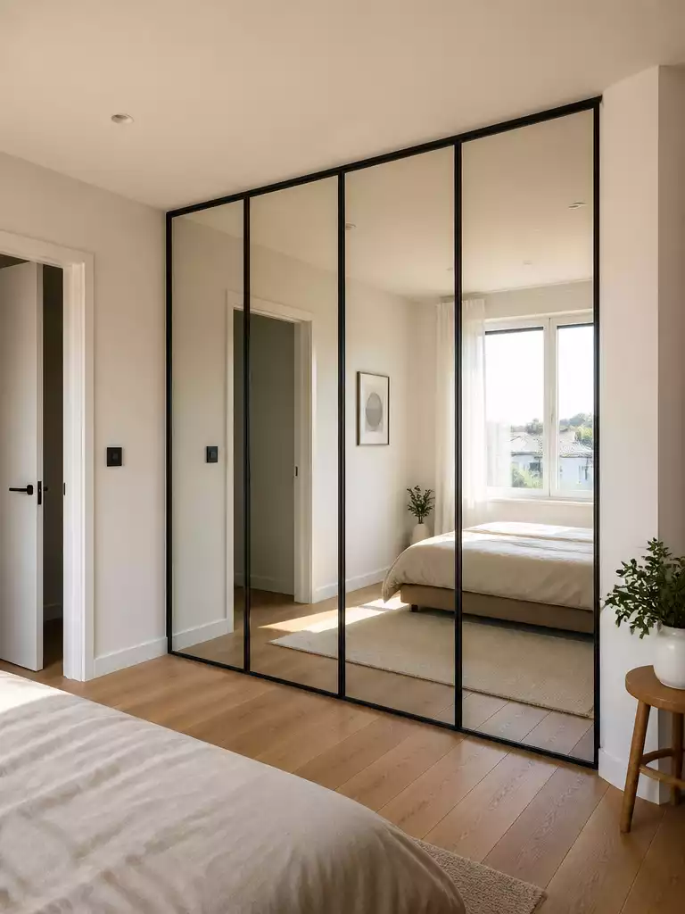 Mirrored Closet Doors