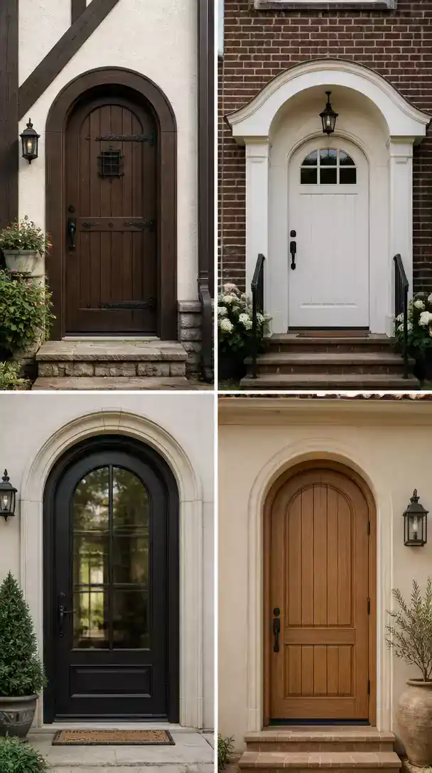 Arched Top Door Styles for Mediterranean and Tudor Homes