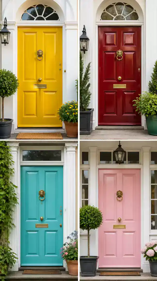 Bold Color Statement Door Ideas for Vibrant Home Curb Appeal