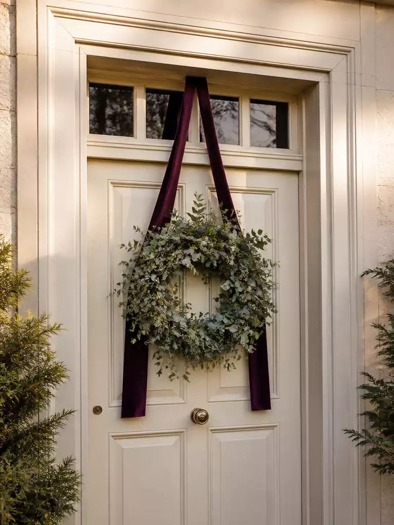 Velvet Ribbon Wreath