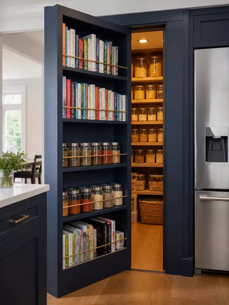 Bookshelf Pantry Door