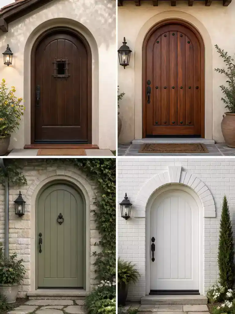 Arched Top Door Styles for Spanish Colonial and Tudor Homes
