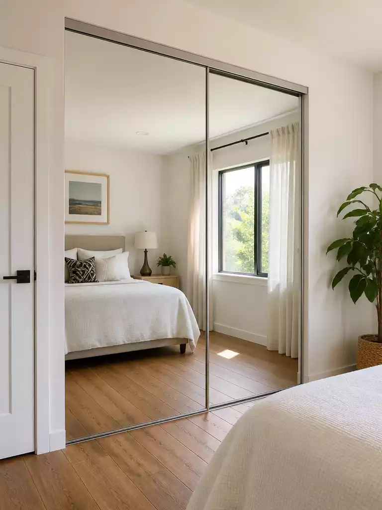Mirrored Closet Door
