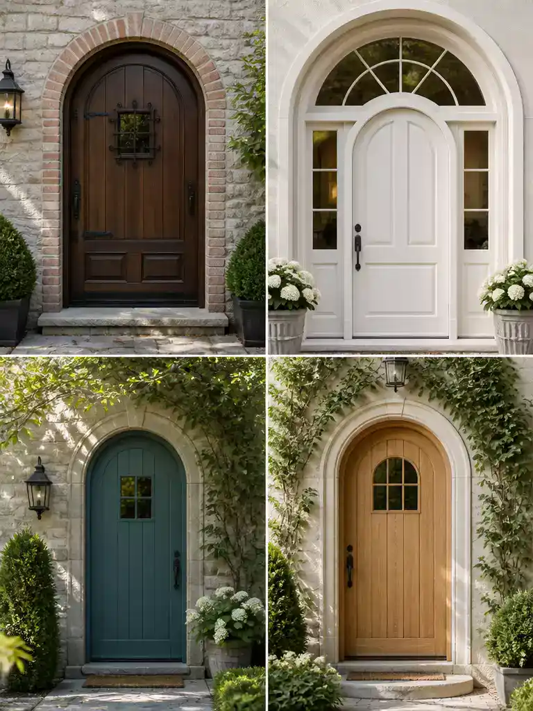 Arched Top Door Styles for a Grand European Inspired Entryway