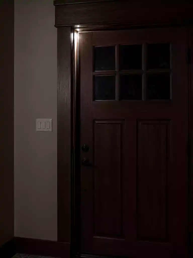 Inspect the Door for Gaps and Drafts
