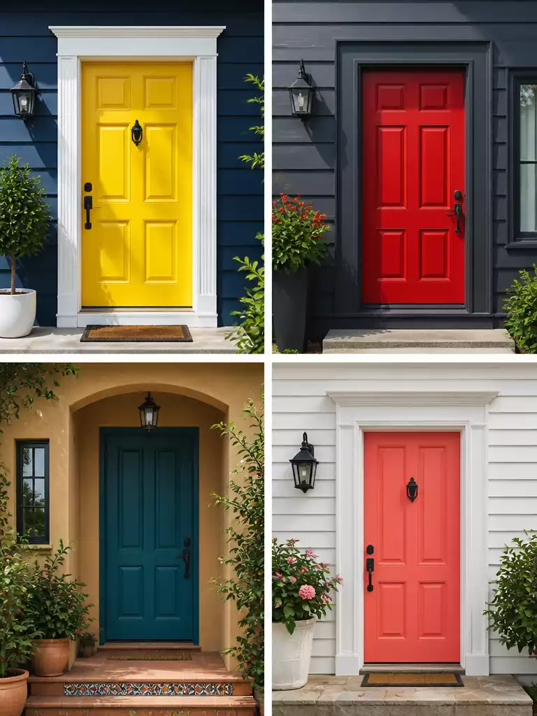 Bold Color Statement Door Ideas to Transform Your Homes Curb Appeal