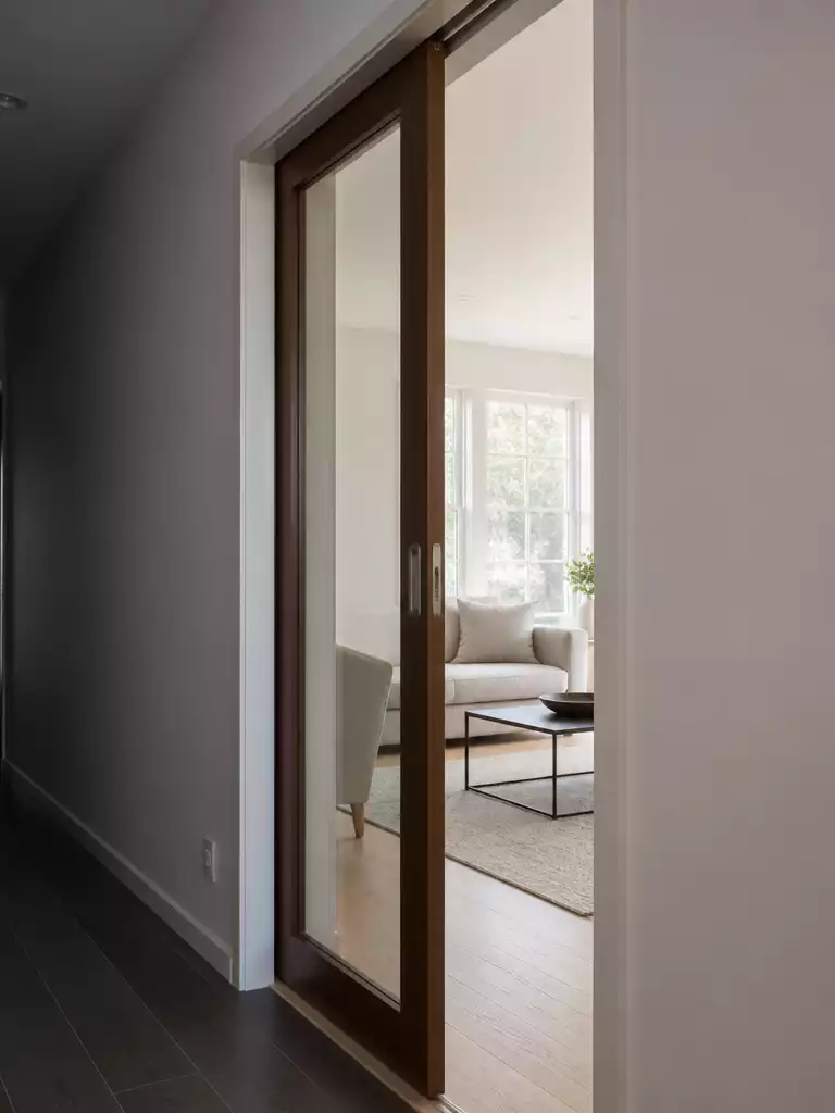 Clear Pocket Glass Door