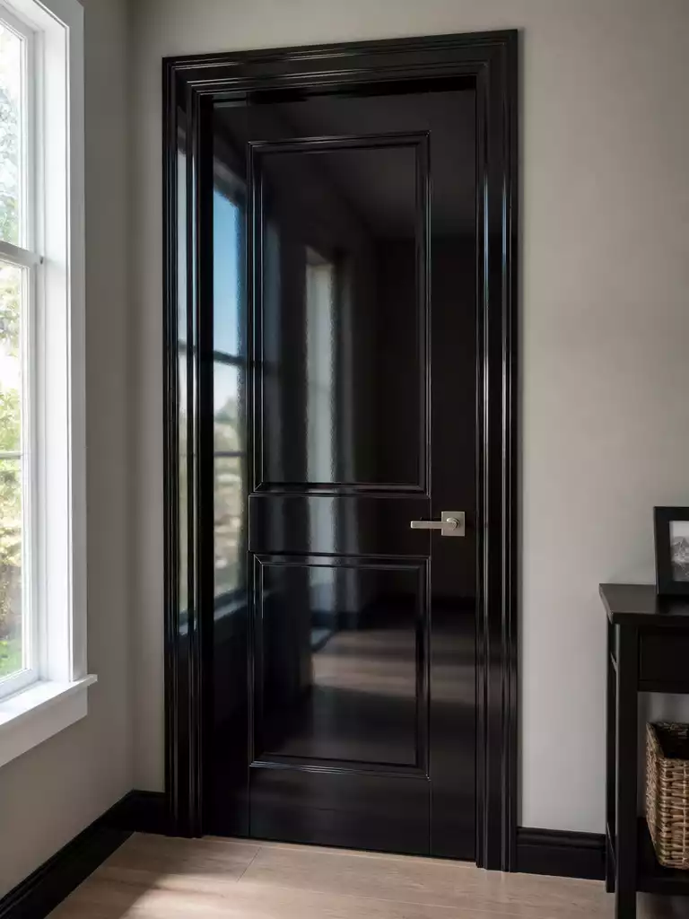 High Gloss Black Door