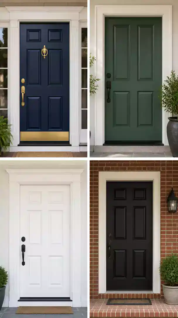 Classic Paneled Door for Traditional Home Curb Appeal