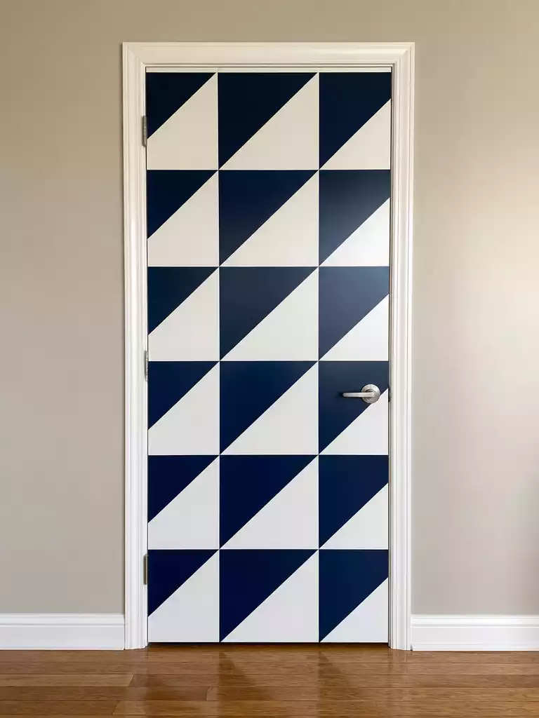 Geometric Pattern Door