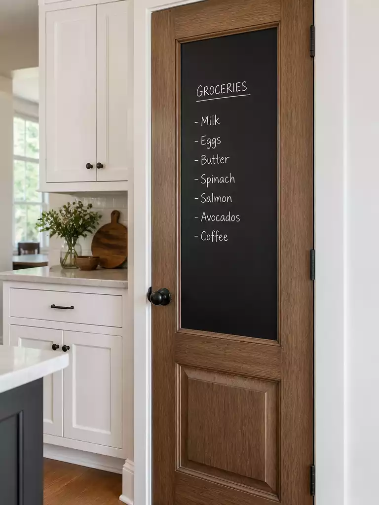 Pantry Door Chalkboard Panel