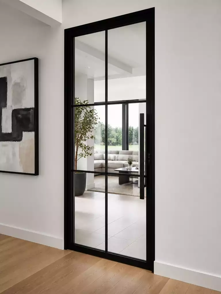 Black Framed Steel and Glass