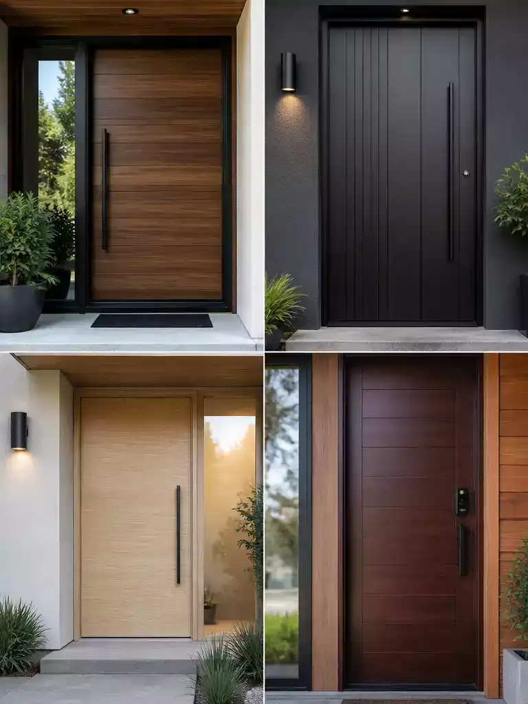 Modern Flush Door style for minimalist and mid-century modern homes