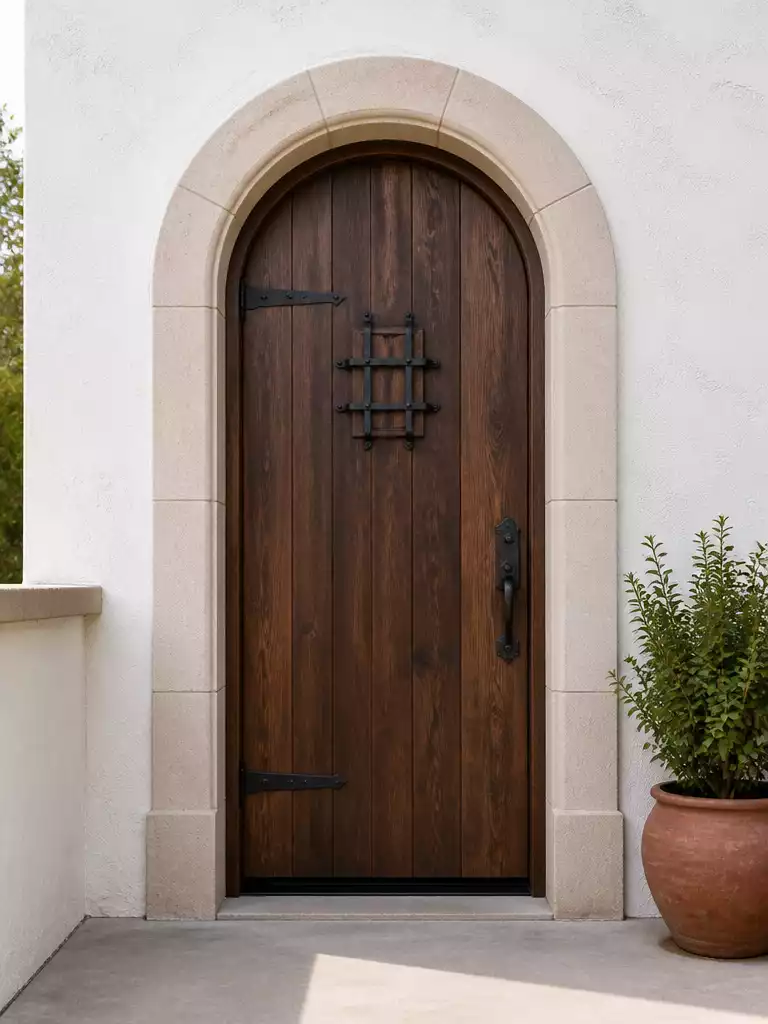 Mediterranean Arched Entry