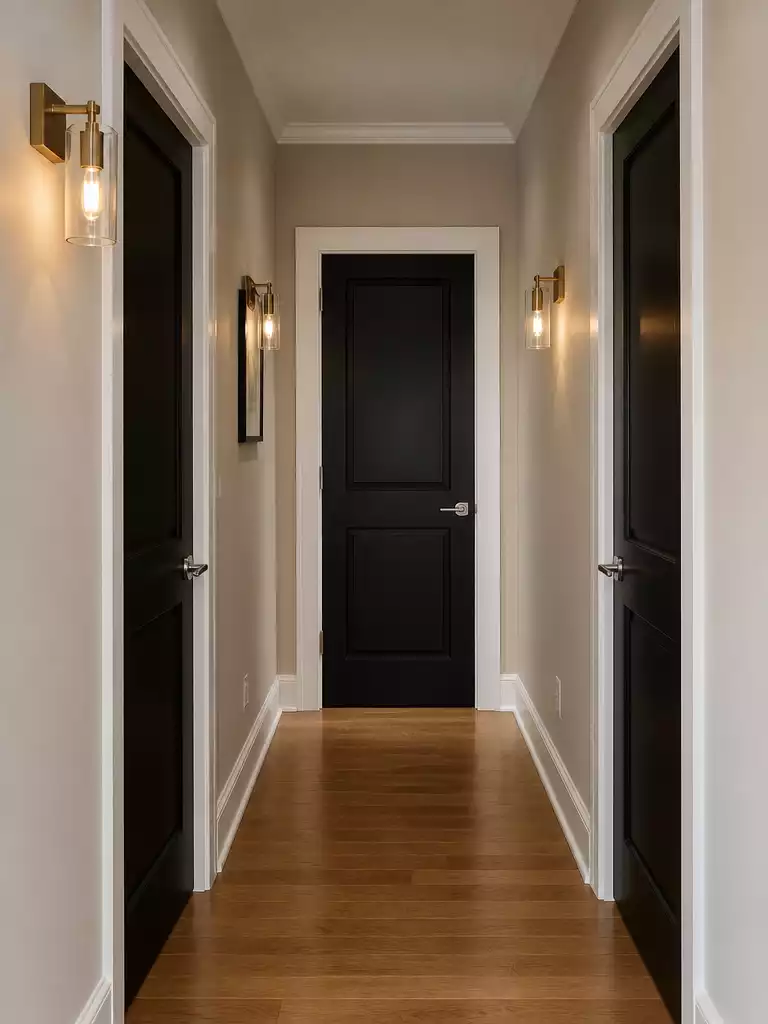 Greige Hallway