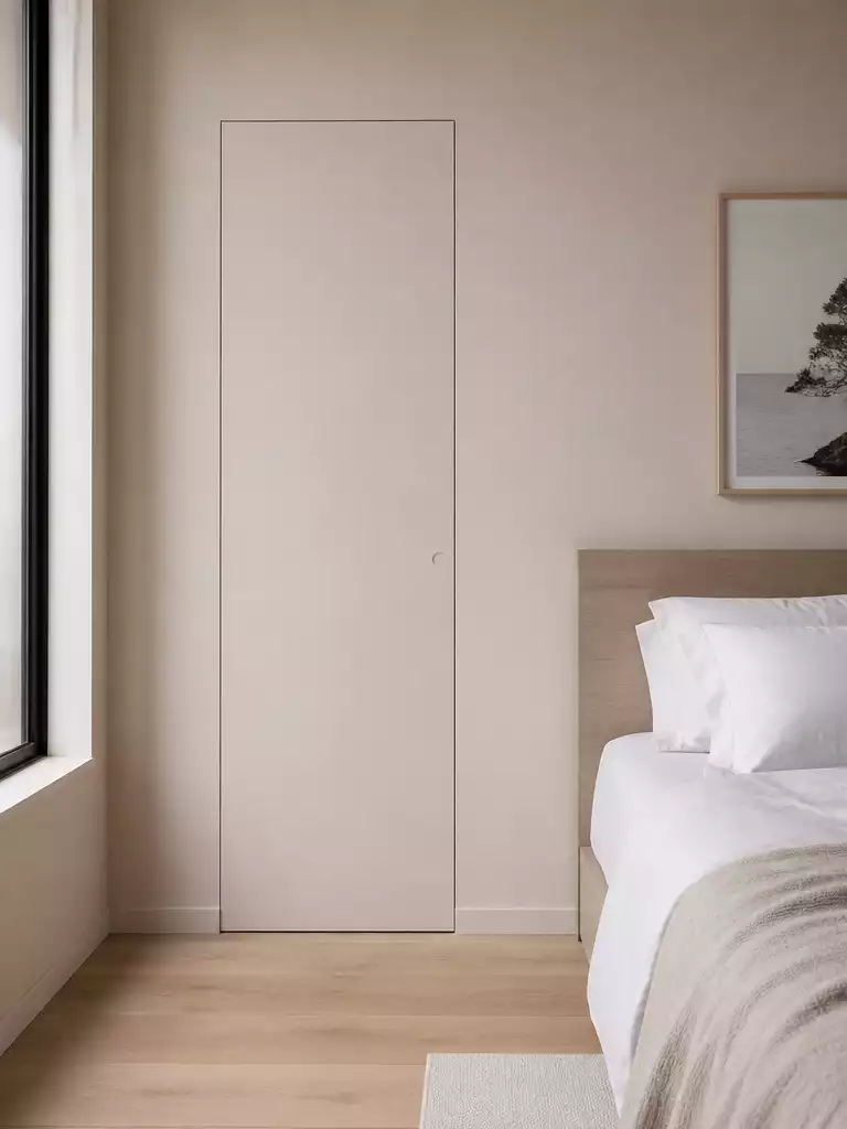 Minimalist Flush Bedroom Door