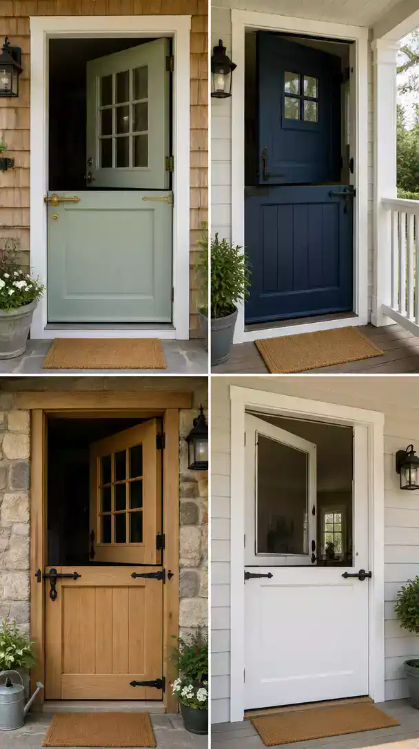 Dutch Door home entry ideas for charming cottage curb appeal
