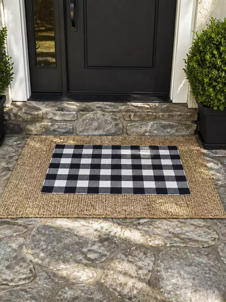 Buffalo Check Over Jute