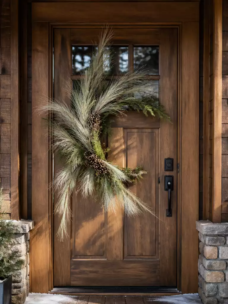 White Pine Christmas Wreath Ideas for the Front Door That Don't Feel Cliché