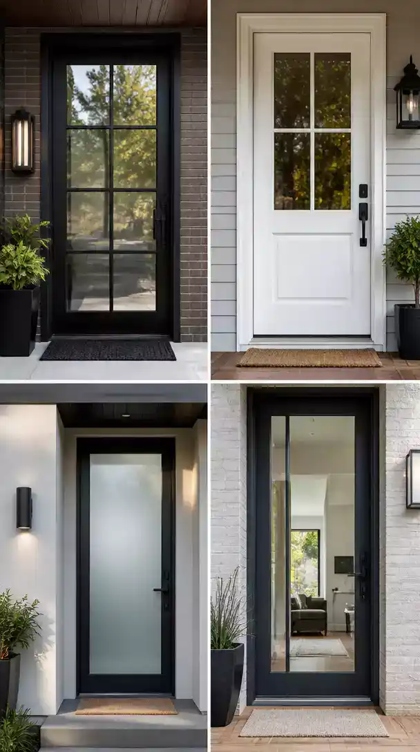 Glass Panel Door for Modern Industrial and Traditional Entryways
