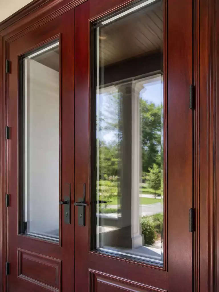 Glass Options: Thermal Seal and Weight Impact for Wooden Double Doors