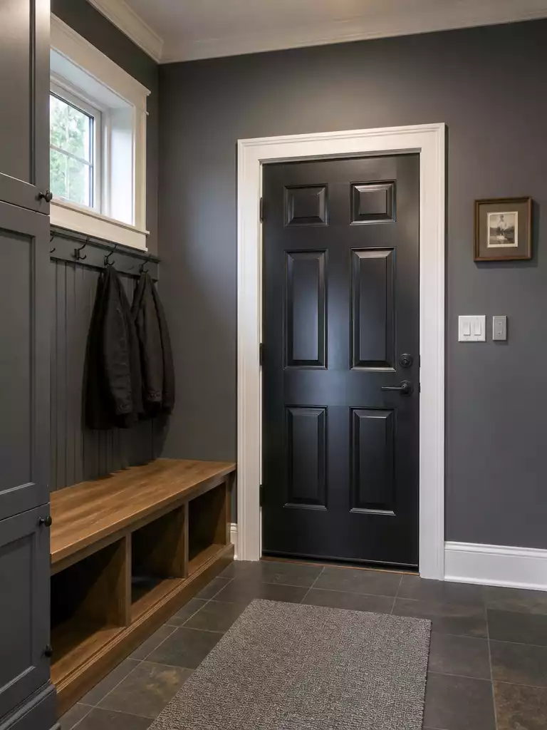 Gray Mudroom