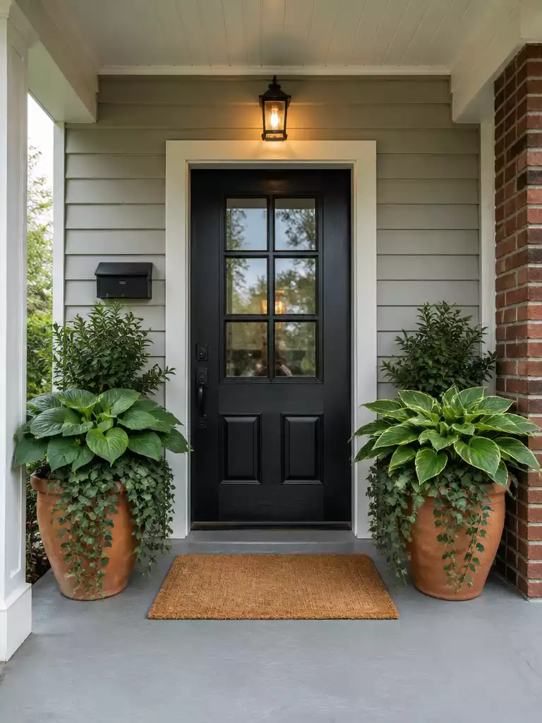 Potted Plant Flanked Mat