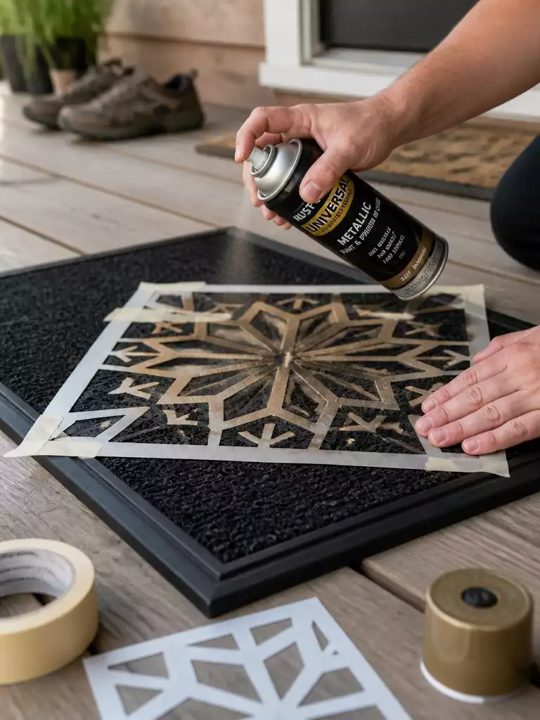 Painted Deck Stencil Mat