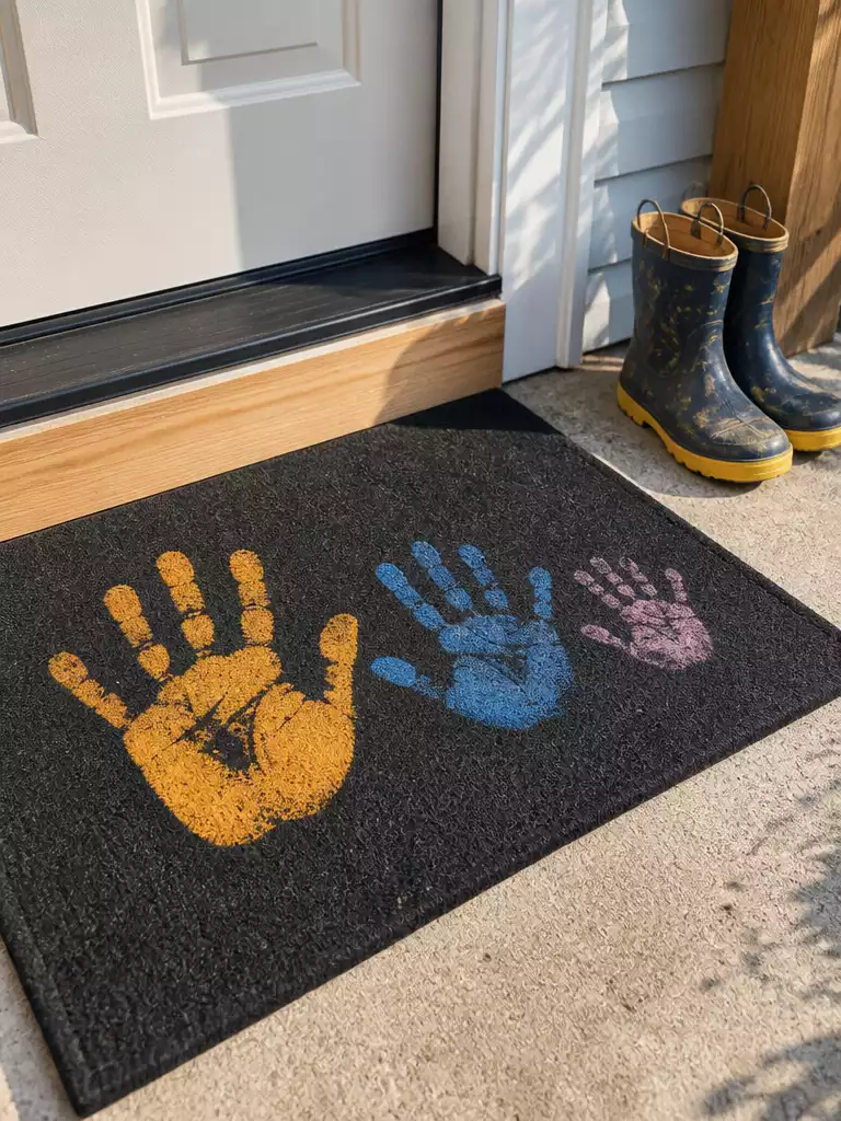 Kids Handprint Mat