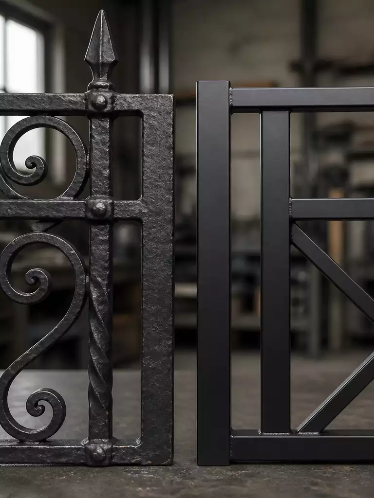WROUGHT IRON VERSUS TUBULAR STEEL