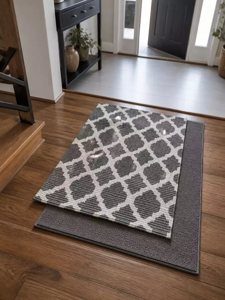 Machine-Washable Patterned Rug Mats