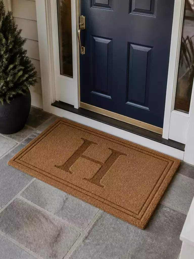 Monogram Coir Mat