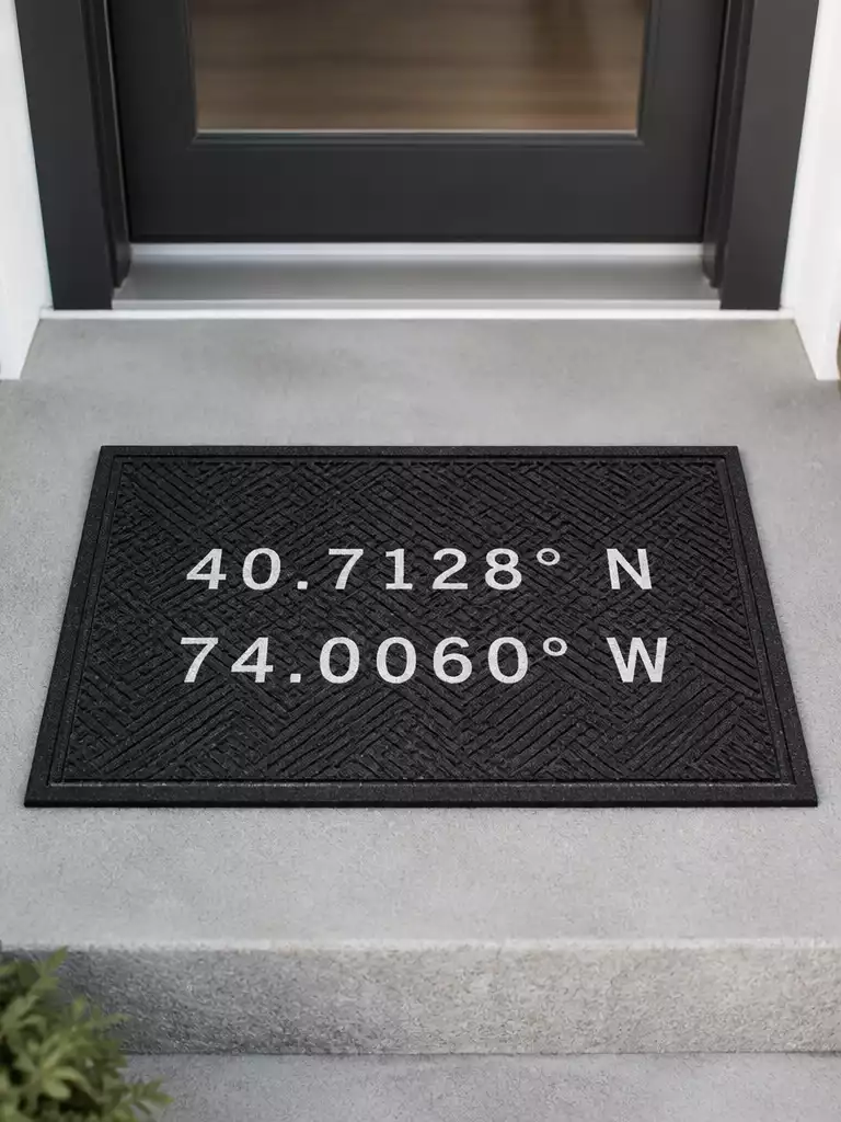 Personalized Coordinates Mat
