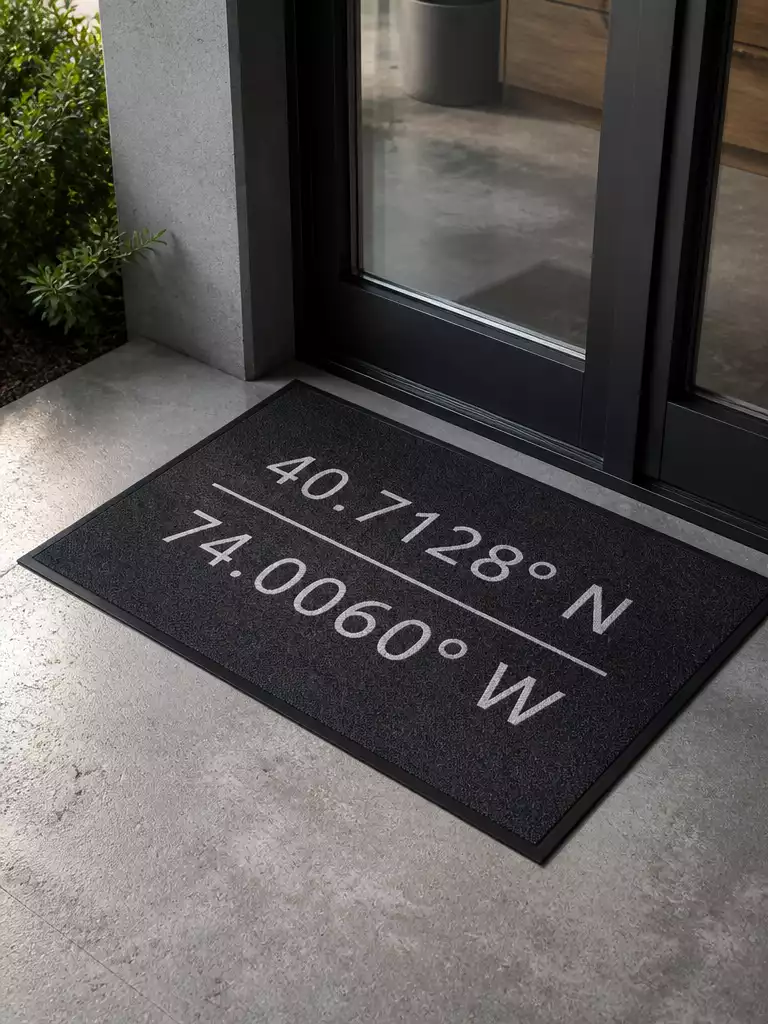 Personalized Coordinates Mat